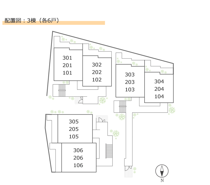 エスポワールP　配置図